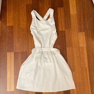 Princess Polly White Linen Mini Dress
